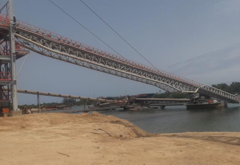 Schiffsentladesystem in San Pedro