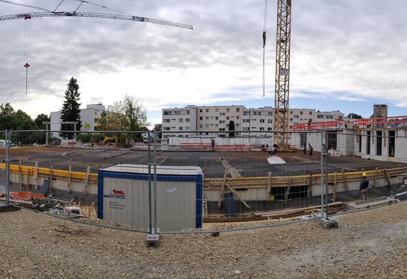 Neubau von zwei Mehrfamilienhäusern mit Tiefgarage in Ulm